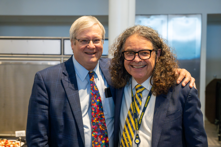 Dr. Jeff Myers with Dr. Charles Parkos, Chair of Pathology.